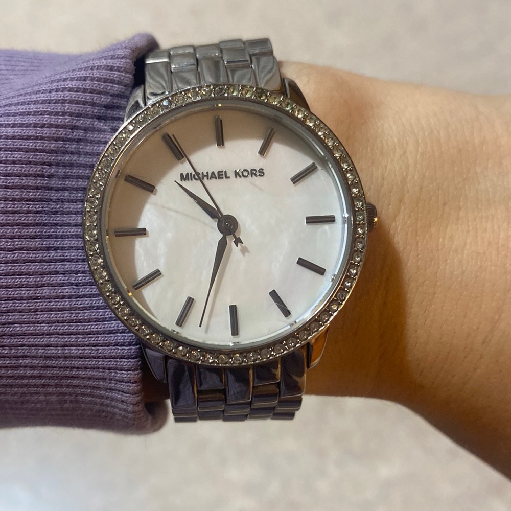 Michael Kors watch with opal face